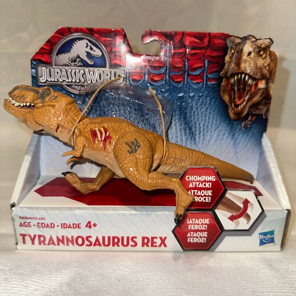 Mattel Jurassic World Tyrannosaurus Rex - Tan and Red